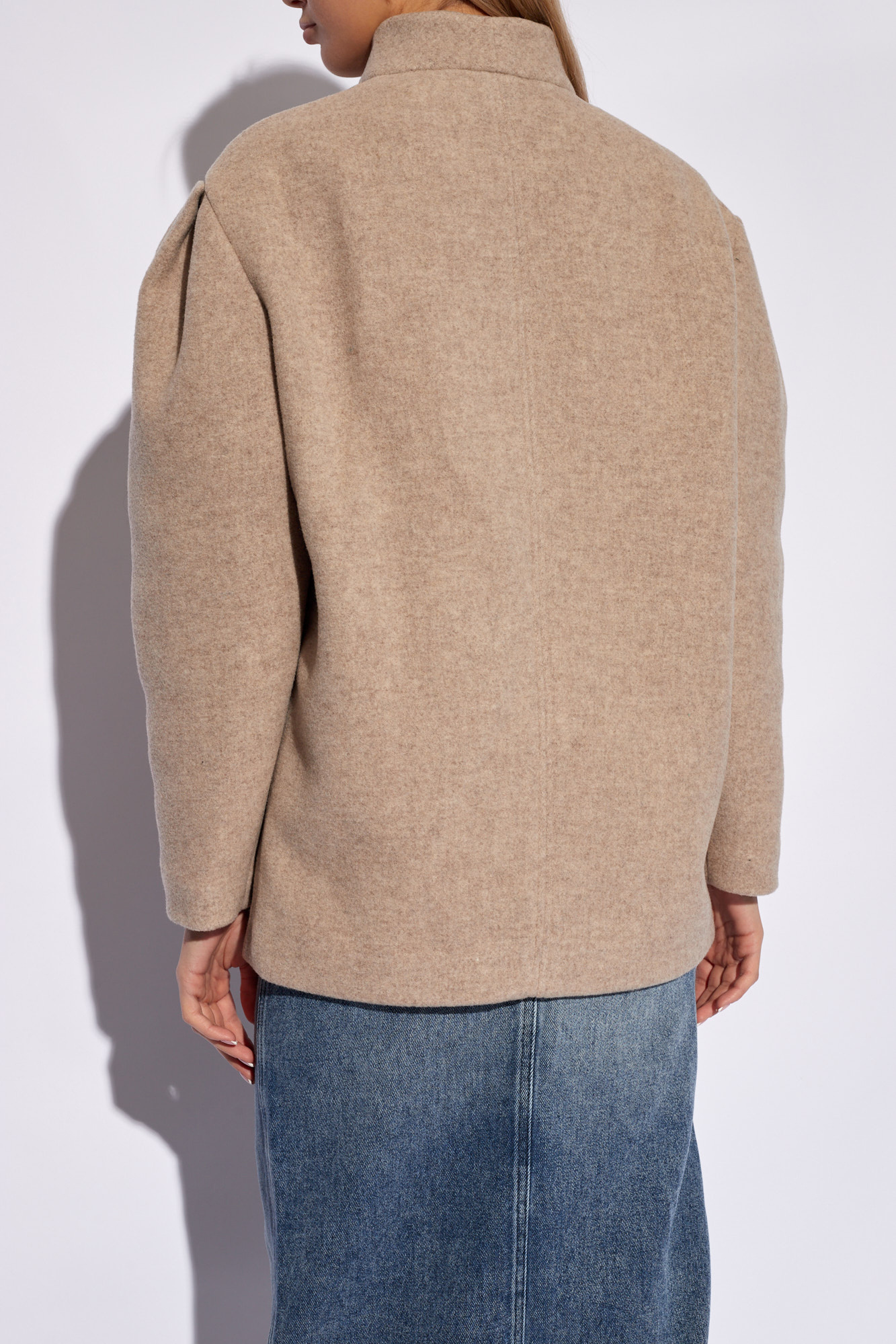 Beige 'Jabadi' short coat Isabel Marant - usb pens men key